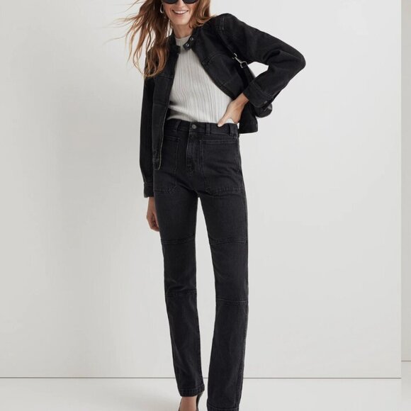 Madewell Denim - Madewell The Tall '90s Straight Cargo Jean 29 Tall